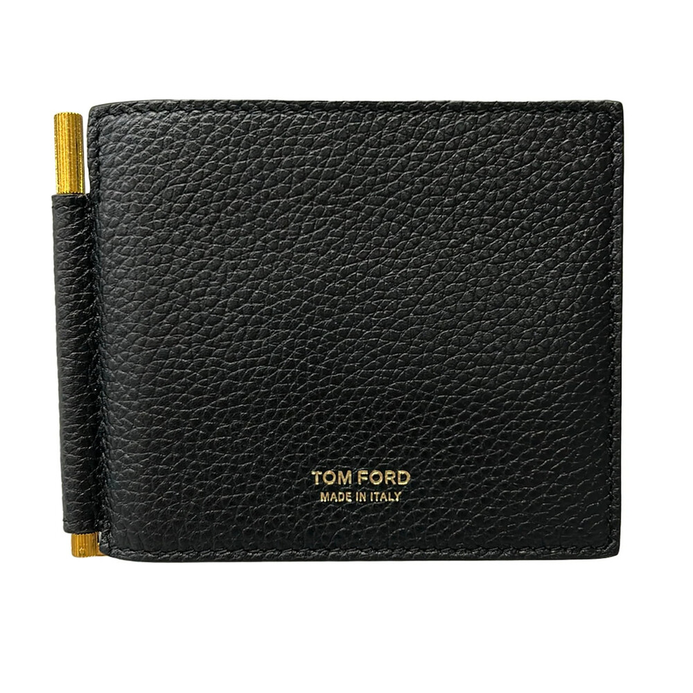 Tom Ford Black Leather Bill Holder #334487T60B